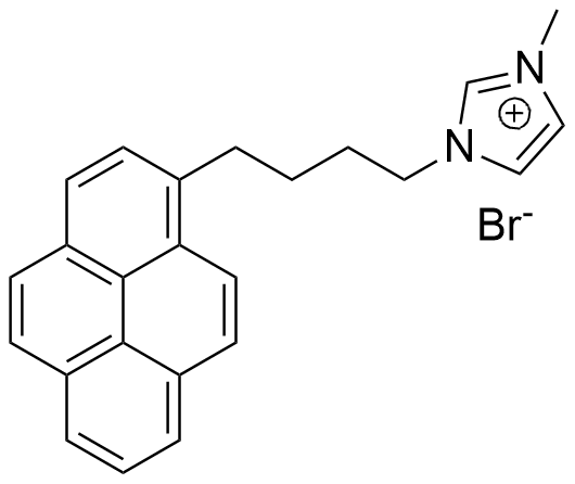 甲基-1-(4-(芘-1-基)丁基)-1H-咪唑-3-溴化铵