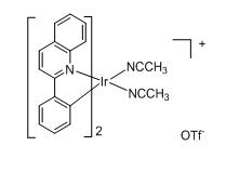 Bis(2-phenylquinoline-C2,N)-bis(acetonitrile)iridium(III) trifluoromethanesulfonate