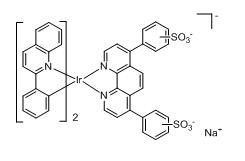 Bis(2-phenylquinoline-C2,N)(bathophenanthrolinedisulfonate)
iridium(III)